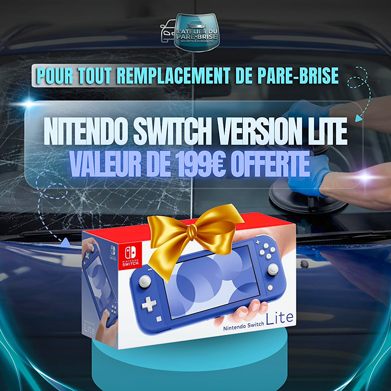 Nintendo Switch Lite offerte pour tout remplacement de pare-brise